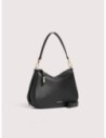 Borsa hobo in pelle con grana Coccinelle Nory Small – Noir