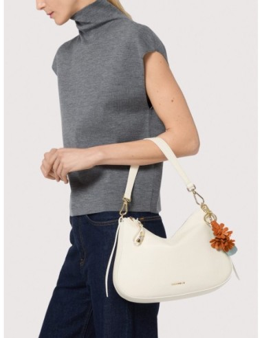 Borsa hobo in pelle con grana Coccinelle Nory Small – Noir - foto 5