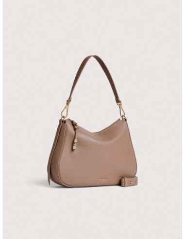 Borsa hobo in pelle con grana Coccinelle Nory Small – Warm Taupe - foto 2