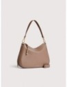 Borsa hobo in pelle con grana Coccinelle Nory Small – Warm Taupe