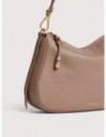 Borsa hobo in pelle con grana Coccinelle Nory Small – Warm Taupe