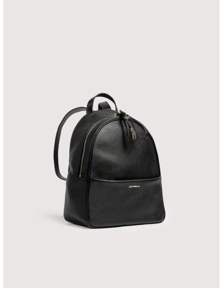 Zaino in pelle con grana Coccinelle Nory Medium – Noir - foto 2