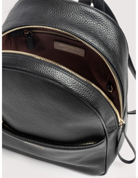 Zaino in pelle con grana Coccinelle Nory Medium – Noir - foto 3
