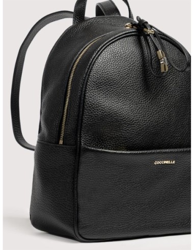 Zaino in pelle con grana Coccinelle Nory Medium – Noir - foto 4