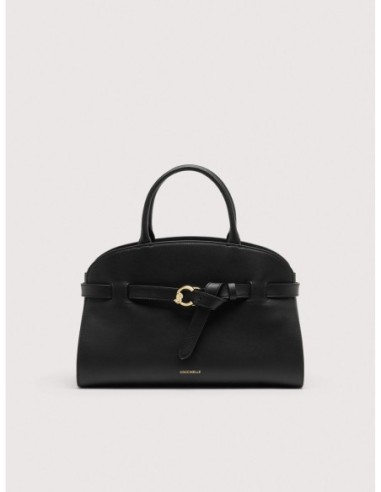 Borsa a mano in pelle liscia Coccinelle Sabine Medium – Noir - foto 1