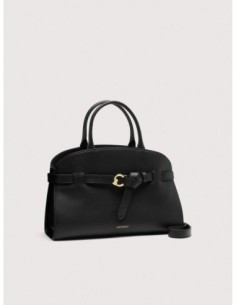 Borsa a mano in pelle liscia Coccinelle Sabine Medium – Noir - foto 1 2