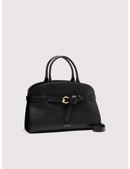 Borsa a mano in pelle liscia Coccinelle Sabine Medium – Noir - foto 2