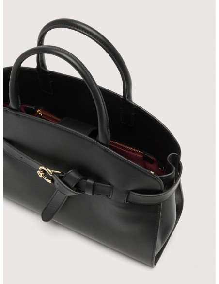 Borsa a mano in pelle liscia Coccinelle Sabine Medium – Noir - foto 3