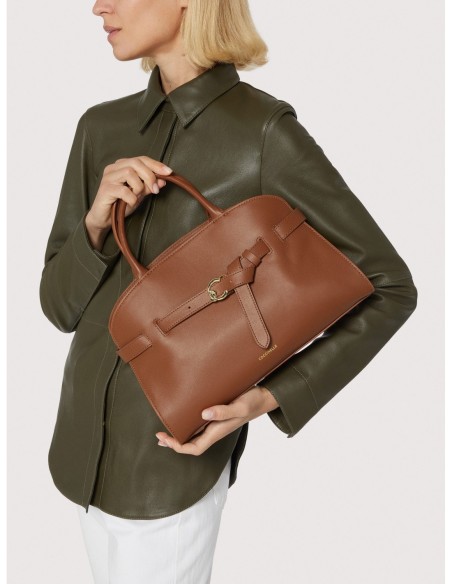 Borsa a mano in pelle liscia Coccinelle Sabine Medium – Noir - foto 6