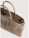 Borsa a mano porta pc in camoscio Coccinelle Sabine Large – Warm Taupe