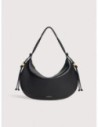 Borsa a spalla in pelle con grana Coccinelle Thess Medium – Noir Borsa a spalla in pelle con grana Coccinelle Thess Medium – Noir