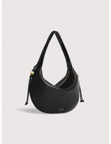 Borsa a spalla in pelle con grana Coccinelle Thess Medium – Noir - foto 2