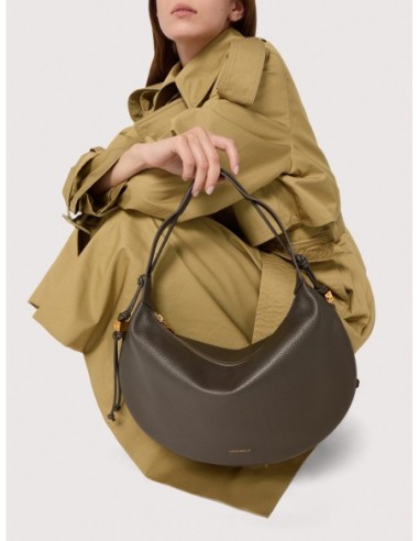 Borsa a spalla in pelle con grana Coccinelle Thess Medium – Noir - foto 5