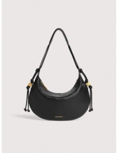 Borsa a spalla in pelle con grana Coccinelle Thess Small – Noir - foto 1