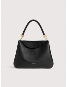 Borsa a mano in pelle con grana Coccinelle Tiggy Medium – Noir - foto 1