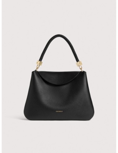 Borsa a mano in pelle con grana Coccinelle Tiggy Medium – Noir - foto 1