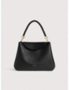 Borsa a mano in pelle con grana Coccinelle Tiggy Medium – Noir