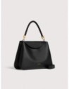 Borsa a mano in pelle con grana Coccinelle Tiggy Medium – Noir