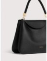 Borsa a mano in pelle con grana Coccinelle Tiggy Medium – Noir