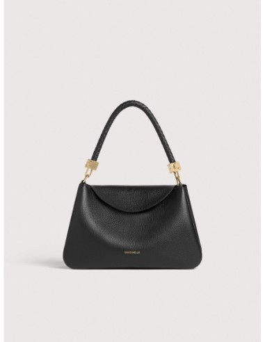 Borsa a mano in pelle con grana Coccinelle Tiggy Small – Noir - foto 1