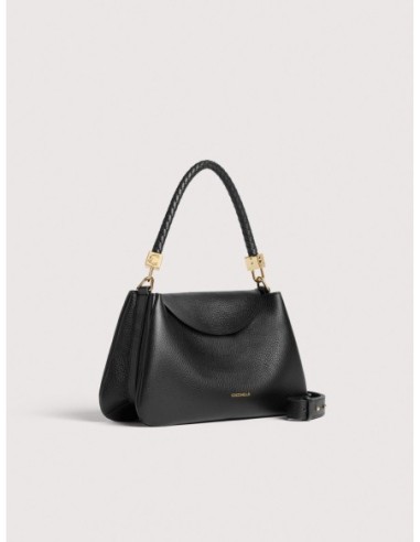 Borsa a mano in pelle con grana Coccinelle Tiggy Small – Noir - foto 2
