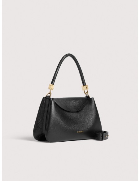 Borsa a mano in pelle con grana Coccinelle Tiggy Small – Noir - foto 2