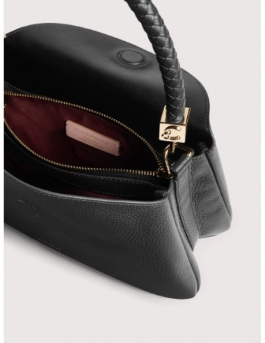Borsa a mano in pelle con grana Coccinelle Tiggy Small – Noir - foto 3