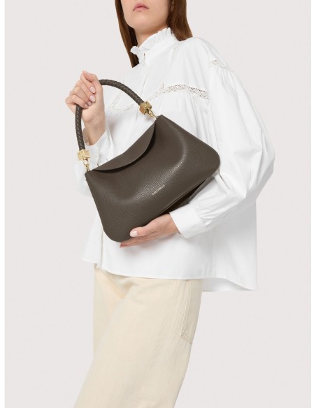 Borsa a mano in pelle con grana Coccinelle Tiggy Small – Noir - foto 5