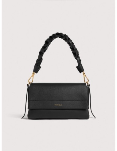 Borsa a spalla in pelle double Coccinelle Boheme Small – Noir/Cognac - foto 1