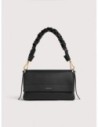 Borsa a spalla in pelle double Coccinelle Boheme Small – Noir/Cognac