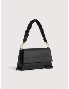 Borsa a spalla in pelle double Coccinelle Boheme Small – Noir/Cognac - foto 1 2