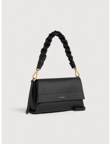 Borsa a spalla in pelle double Coccinelle Boheme Small – Noir/Cognac - foto 2