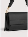 Borsa a spalla in pelle double Coccinelle Boheme Small – Noir/Cognac