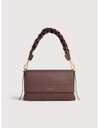 Borsa a spalla in pelle double Coccinelle Boheme Small – Berry/Winter Rose - foto 1