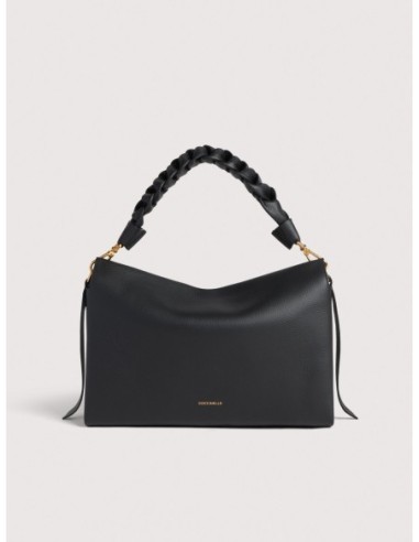 Borsa a spalla in pelle double Coccinelle Boheme Medium – Noir/Cognac - foto 1