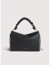 Borsa a spalla in pelle double Coccinelle Boheme Medium – Noir/Cognac