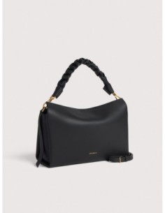 Borsa a spalla in pelle double Coccinelle Boheme Medium – Noir/Cognac - foto 1 2