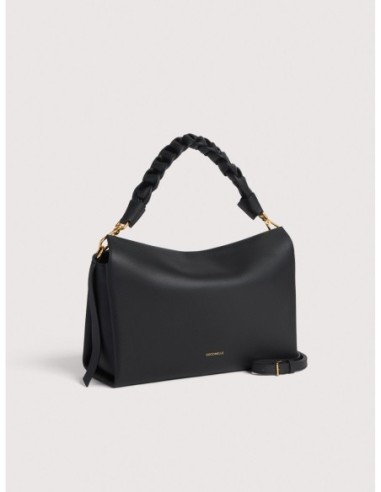 Borsa a spalla in pelle double Coccinelle Boheme Medium – Noir/Cognac - foto 2