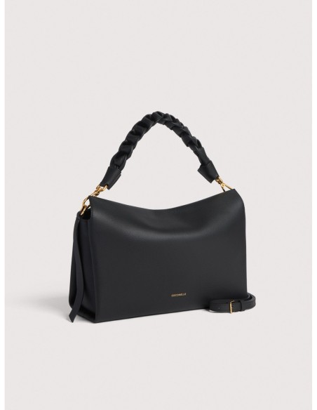Borsa a spalla in pelle double Coccinelle Boheme Medium – Noir/Cognac - foto 2