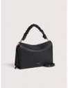 Borsa a spalla in pelle double Coccinelle Boheme Medium – Noir/Cognac