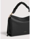 Borsa a spalla in pelle double Coccinelle Boheme Medium – Noir/Cognac