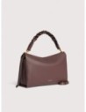 Borsa a spalla in pelle double Coccinelle Boheme Medium – Berry/Winter Rose