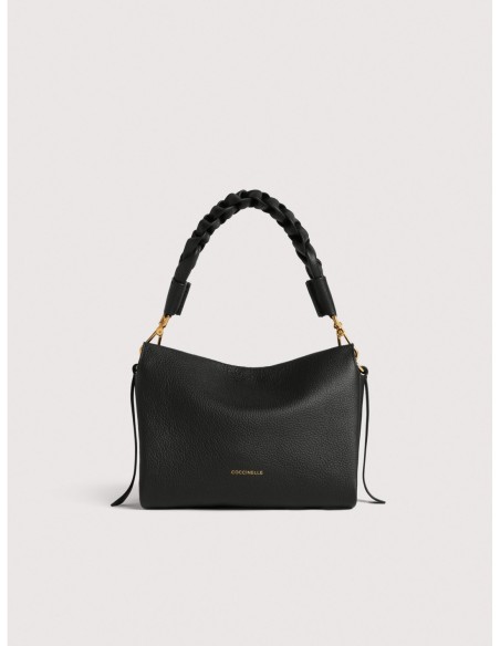 Borsa a mano in pelle double Coccinelle Boheme Small – Noir/Cognac - foto 1