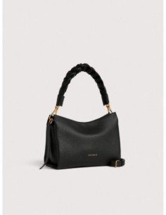 Borsa a mano in pelle double Coccinelle Boheme Small – Noir/Cognac - foto 1 2