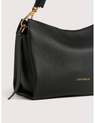 Borsa a mano in pelle double Coccinelle Boheme Small – Noir/Cognac - foto 4
