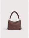 Borsa a mano in pelle double Coccinelle Boheme Small – Berry/Winter Rose