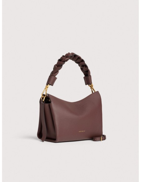 Borsa a mano in pelle double Coccinelle Boheme Small – Berry/Winter Rose - foto 2