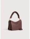 Borsa a mano in pelle double Coccinelle Boheme Small – Berry/Winter Rose