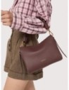 Borsa a mano in pelle double Coccinelle Boheme Small – Berry/Winter Rose