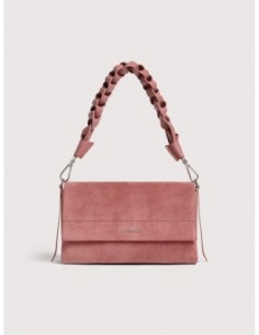 Borsa a spalla in camoscio Coccinelle Boheme Small – Winter Rose - foto 1
